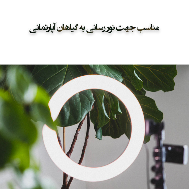 رینگ لایت 12 اینچی مدل M-300(پایه ۲۱۰ سانتی)