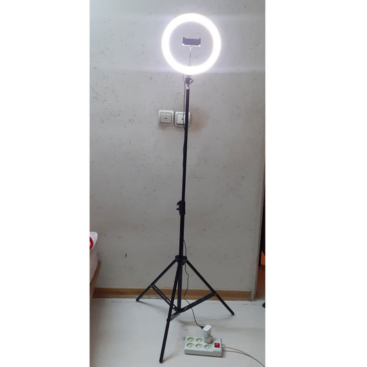 رینگ لایت 12 اینچی مدل M-300(پایه ۲۱۰ سانتی)